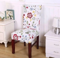 Elastic Chair Cover Stretch Removable Washable Short Dining Chair Cover Protector Seat Slipcover - Polyster, Elastic/ Stretchable, Multipack of1